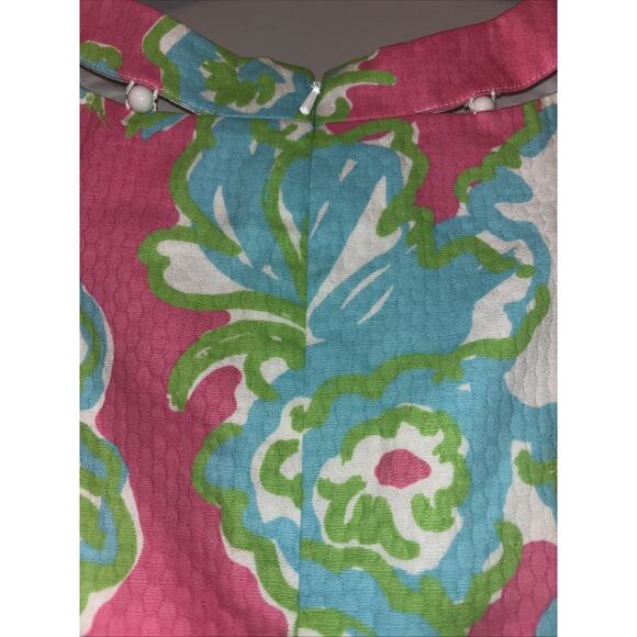 Lilly Pulitzer Lindy PB Pink A Delicacy Beaded Neck Shift Dress Sz 2 - Picture 4 of 8